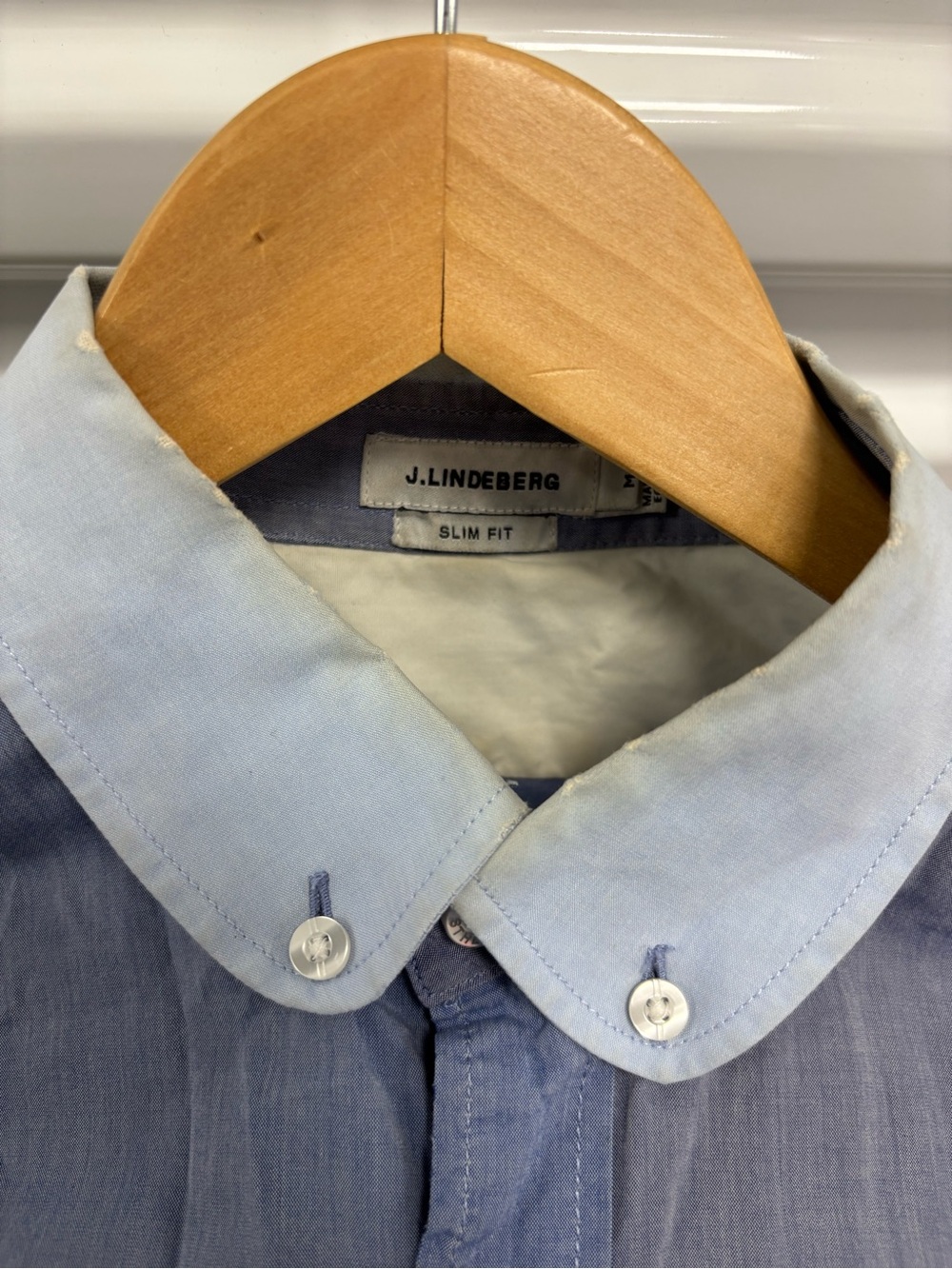 Men's J Lindeberg prototype patchwork Shirt - Picture 3 of 5